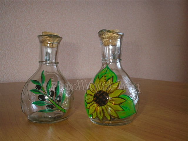 Розпис скляного глека. Майстер-клас