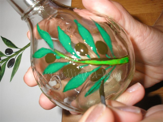 Розпис скляного глека. Майстер-клас