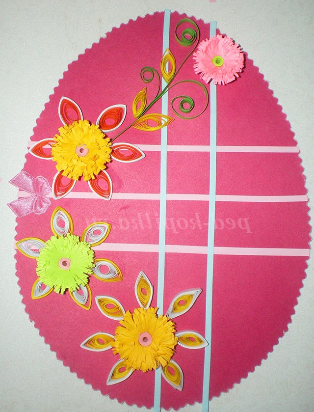 Квіллінг. Великодня листівка