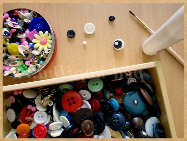 Аплікація з чаю і круп. Чебурашка