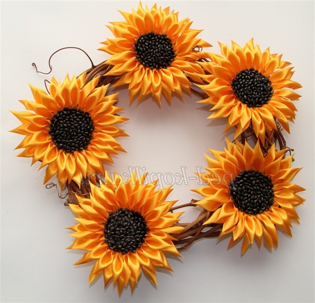 Вінок із соняшників своїми руками. Майстер-клас
