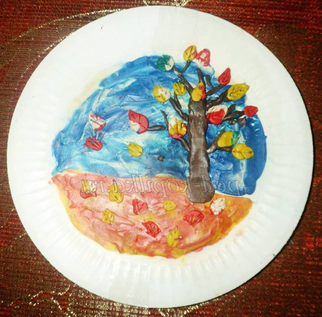 Пластилинография по темі Осінь Пластилинография по темі Осінь