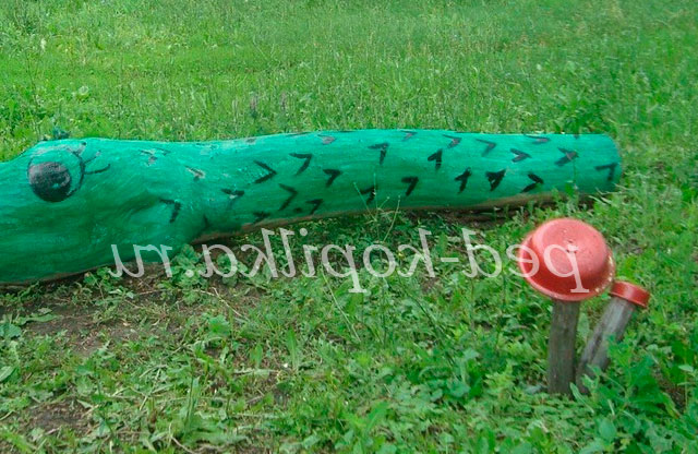 Крокодил з колоди своїми руками