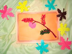 Аплікація. Гілка горобини