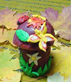 Осіння композиція з солоного тіста