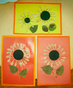 Аплікація з природного матеріалу