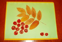 Аплікація. Горобина