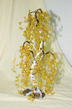 Золота Осінь з бісеру