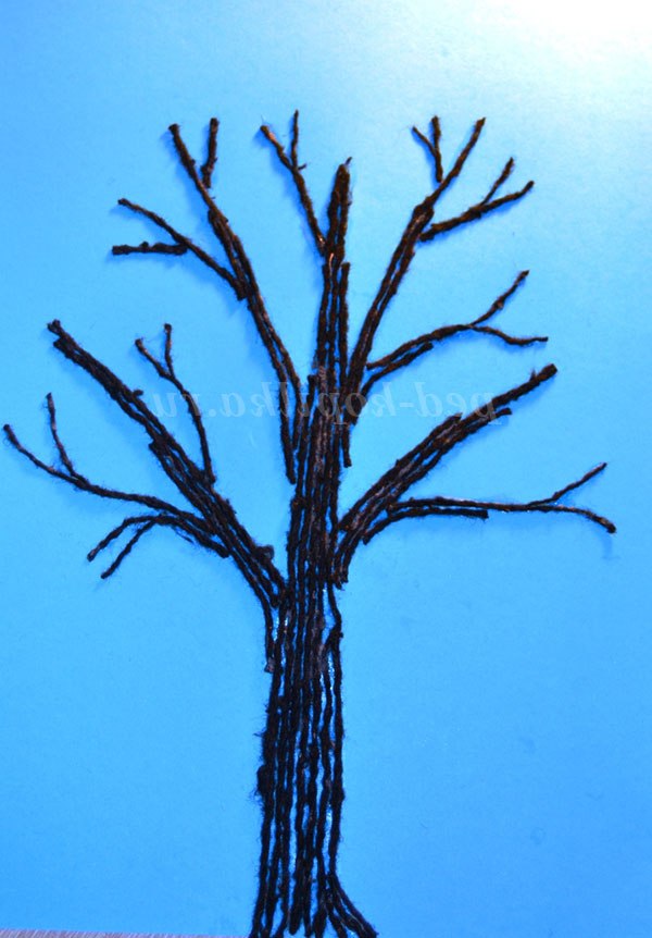 Дерево в снігу. Майстер-клас