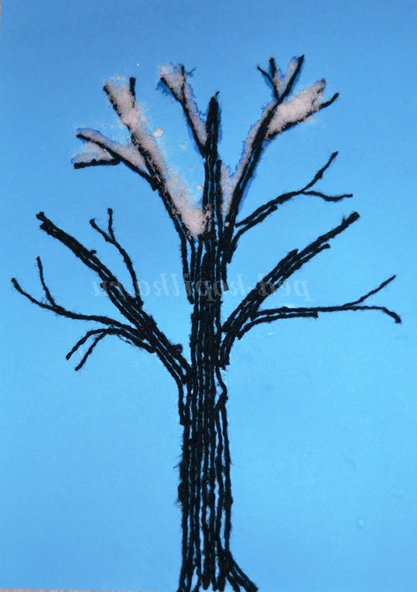Дерево в снігу. Майстер-клас