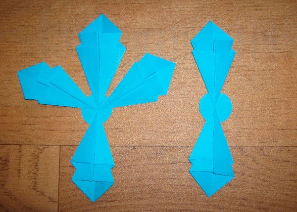 сніжинка орігамі