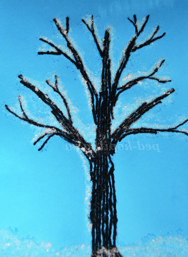 Дерево в снігу. Майстер-клас