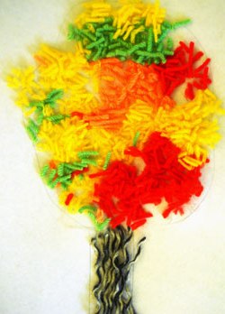 Аплікація. Осіннє дерево