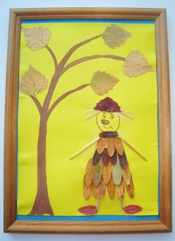 Аплікація на тему Осінь