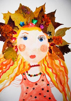 Аплікація Королева Осінь