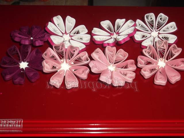 Картина з квітами. Квіллінг майстер клас Картина з квітами. Квіллінг майстер клас