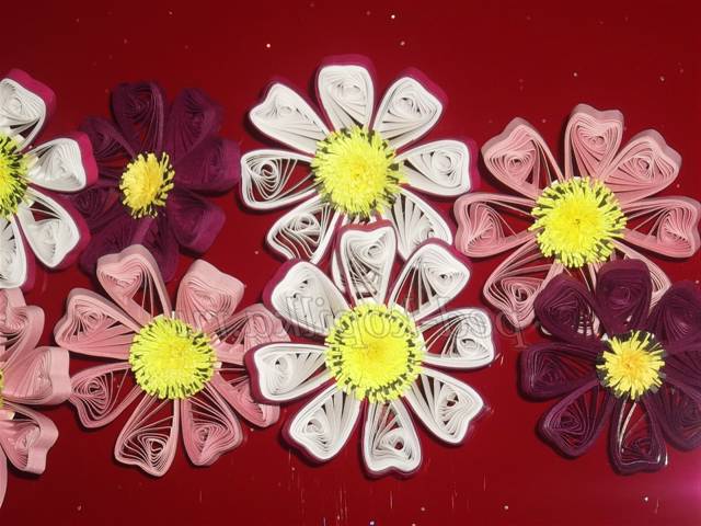 Картина з квітами. Квіллінг майстер клас Картина з квітами. Квіллінг майстер клас