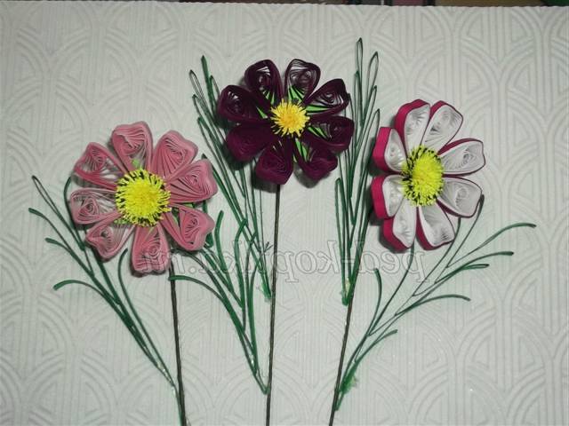 Картина з квітами. Квіллінг майстер клас Картина з квітами. Квіллінг майстер клас