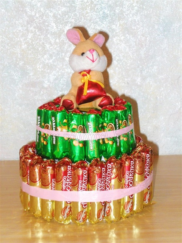 Торт з цукерок. Майстер-клас