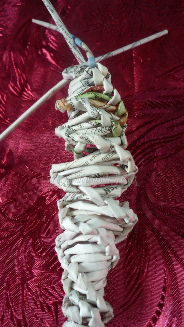 Плетіння з газетних трубочок. Майстер-клас годинник