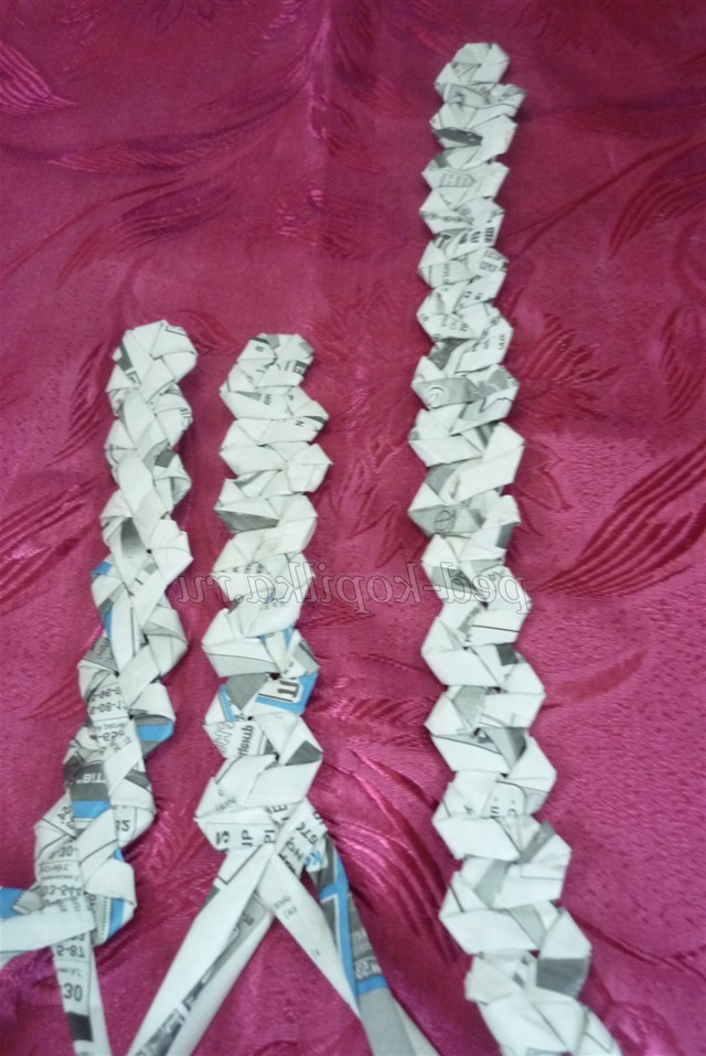 Плетіння з газетних трубочок. Майстер-клас годинник