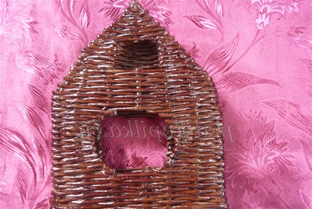 Плетіння з газетних трубочок. Майстер-клас годинник