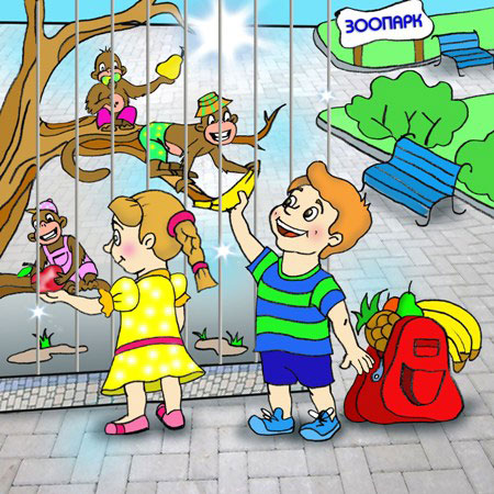 Мавпочки в клітці-клітці Мавпочки у клітці-клітці