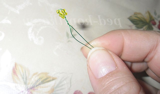 Мімоза з бісеру. Майстер-клас