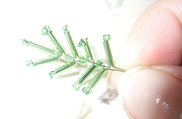 Мімоза з бісеру. Майстер-клас