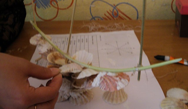 Вітрильник з черепашок. Майстер-клас