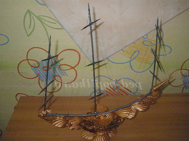 Вітрильник з черепашок. Майстер-клас