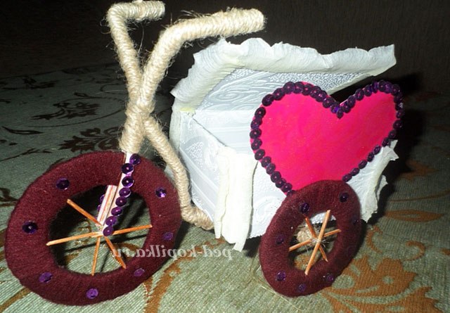 Велосипед кашпо з шпагату. Майстер-клас