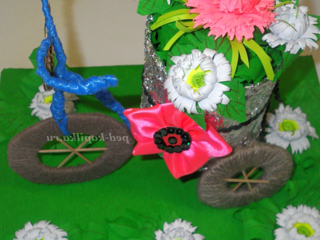 Велосипед кашпо з шпагату. Майстер-клас