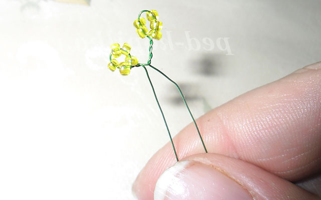 Мімоза з бісеру. Майстер-клас