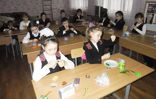 Мімоза з бісеру. Майстер-клас