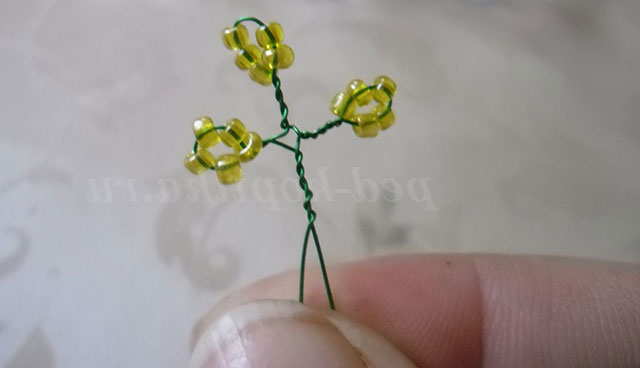 Мімоза з бісеру. Майстер-клас