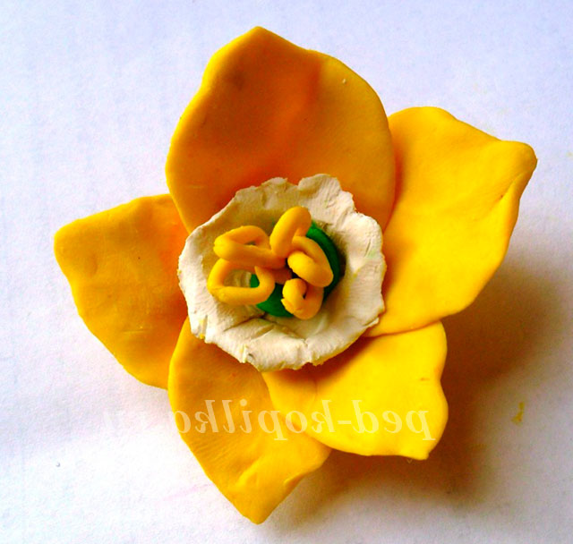 нарцис з пластиліну