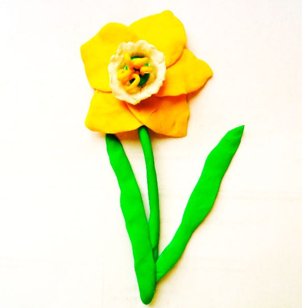 нарцис з пластиліну