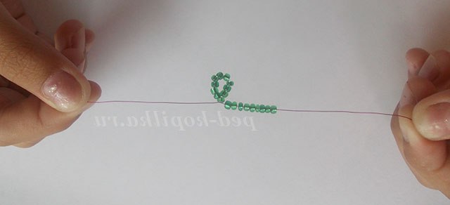 Дерево з бісеру. Майстер-клас. Фото 9