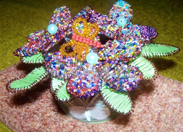 Квіткова композиція в техніці ганутель. Майстер-клас