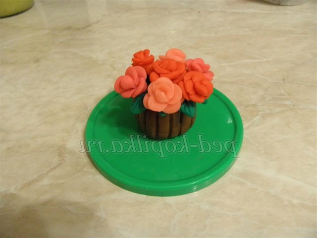 Троянди з маси для ліплення своїми руками