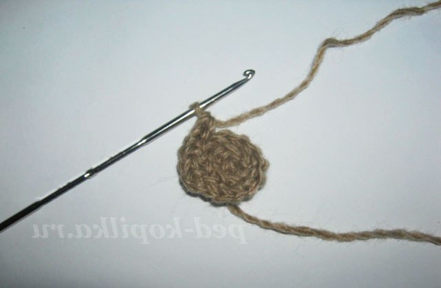 Гриб боровик. В'язання гачком