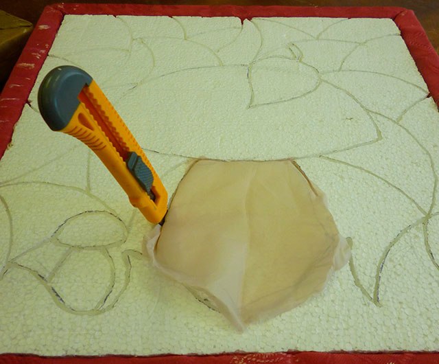 Техніка інкрустація панно. Гриби