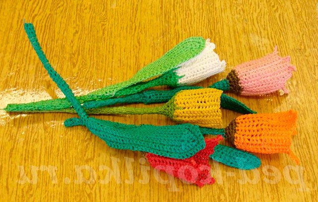 Тюльпани гачком. Майстер-клас