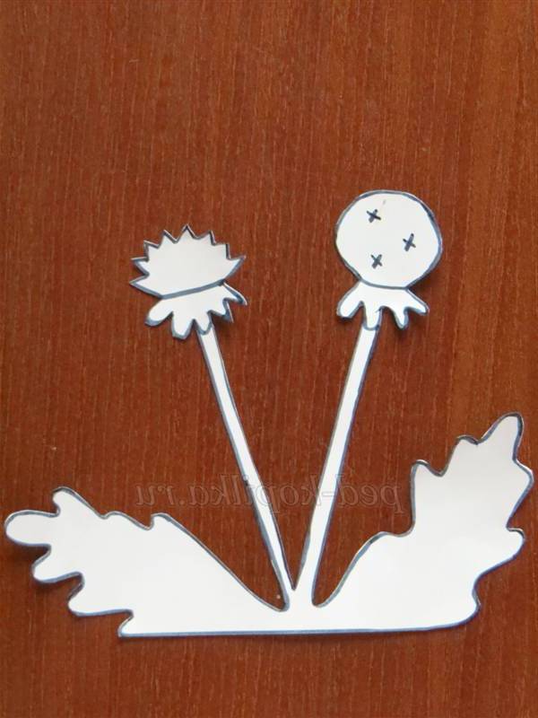 Малювання кульбаб в дитячому садку