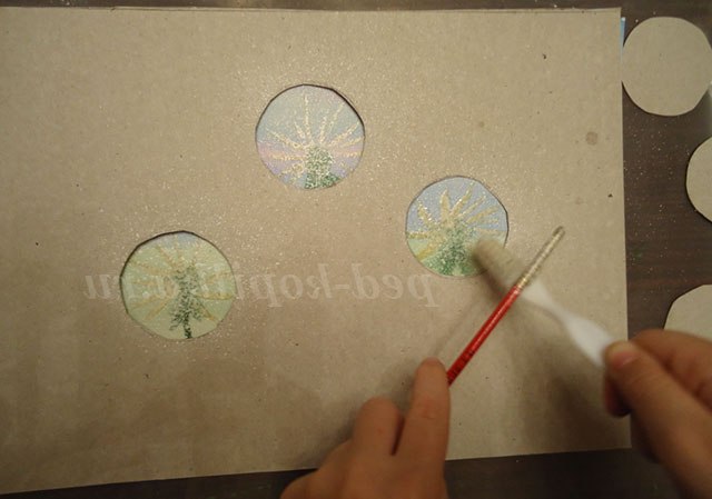 Кульбабки в техніці набризк. Майстер-клас