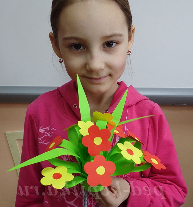 Букетик для мами своїми руками