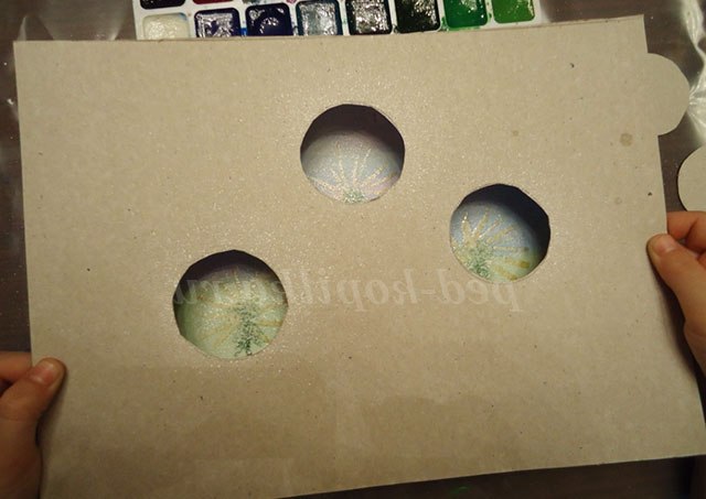 Кульбабки в техніці набризк. Майстер-клас