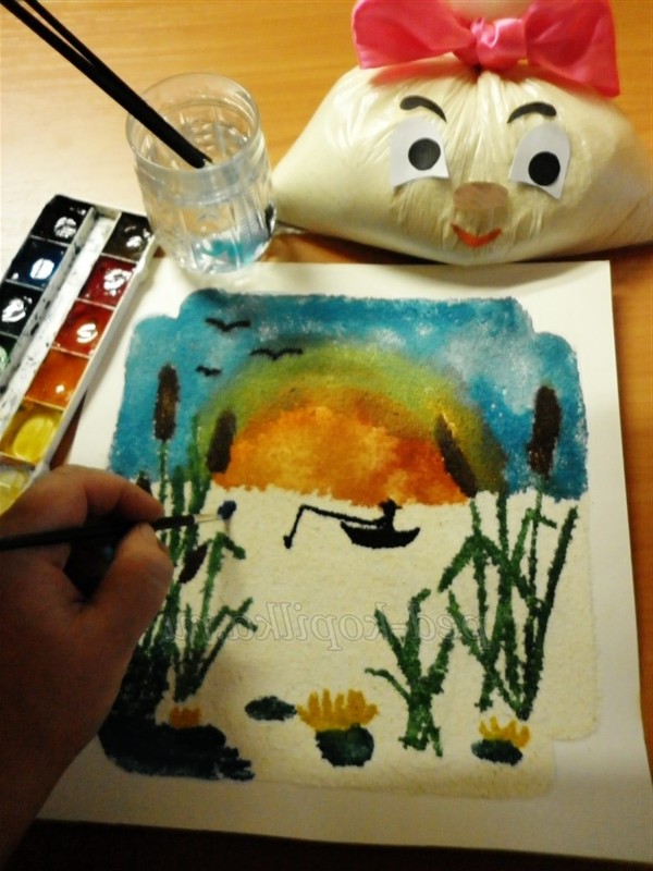 Малювання манною крупою. Майстер-клас