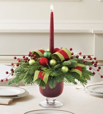 Новорічний інтер'єр. Свічки